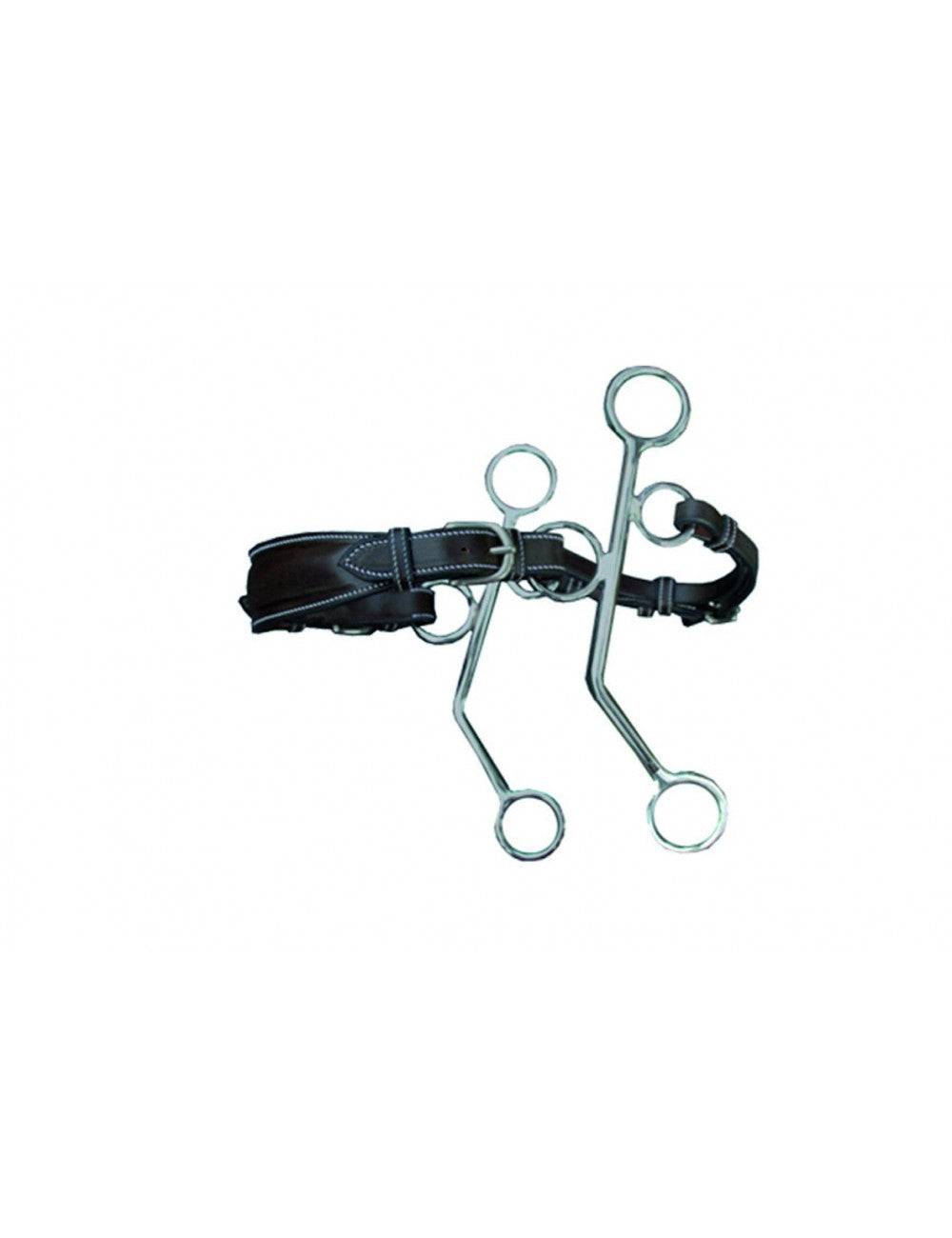 JUMP'IN Full Cheek Leather Hackamore Bit - One Size - Exceptional Equestrian