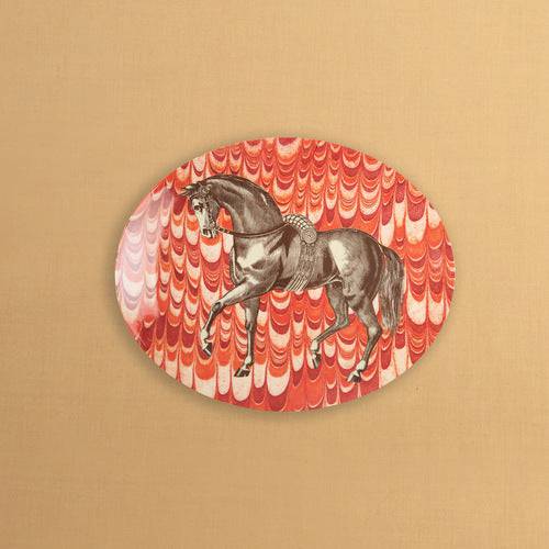ThomasPaul - EQUUS MELAMINE OVAL PLATTER - Exceptional Equestrian