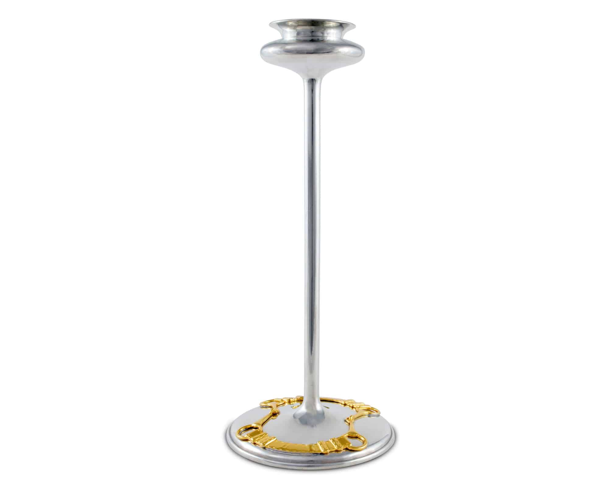 VAGABOND HOUSE GOLDEN EQUESTRIAN CANDLESTICK TAPER / TEA LIGHT - Exceptional Equestrian