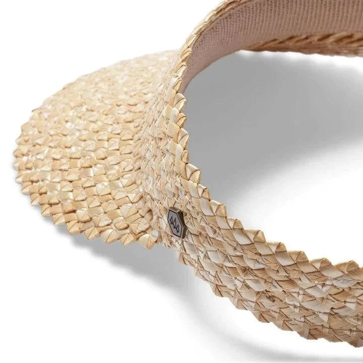 Hemlock Hat Co CAPRI VISOR IN BLONDE - BIG KIDS - Exceptional Equestrian