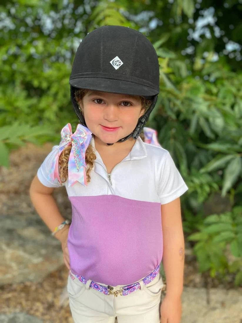 Belle & Bow Color Block Show Shirt - Exceptional Equestrian