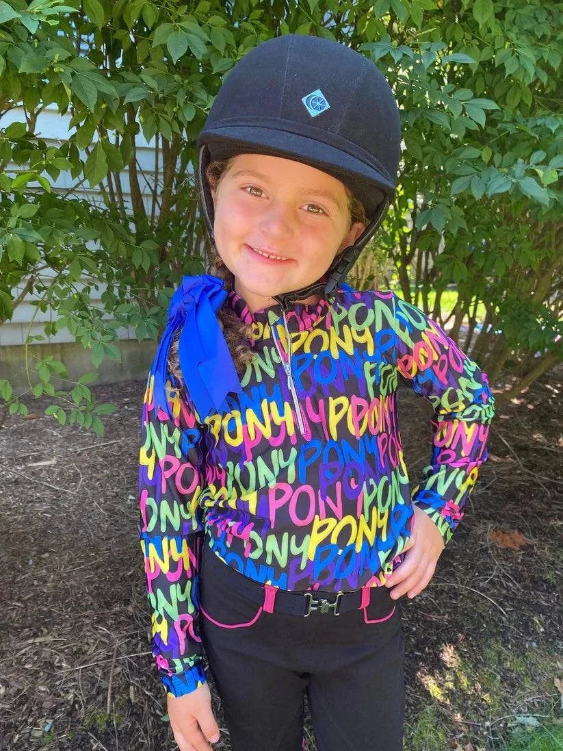 Belle & Bow Graffiti Sun Shirt - Exceptional Equestrian