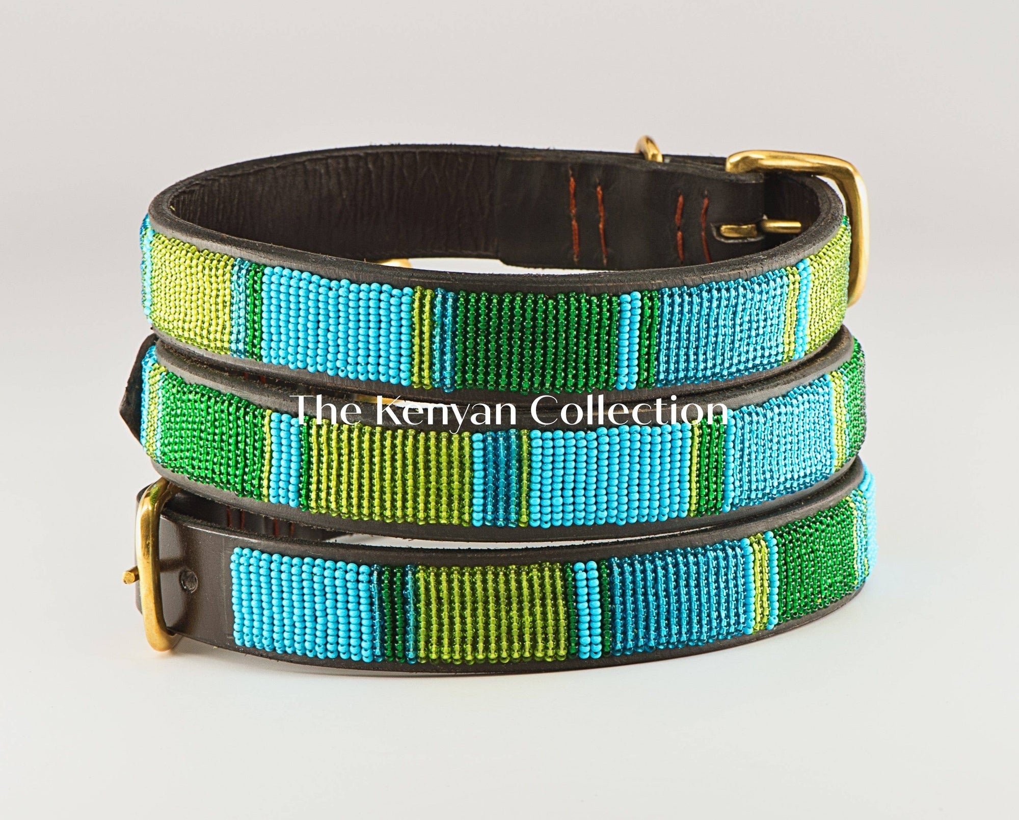 "Lagoon" Beaded Dog Collar - Exceptional Equestrian