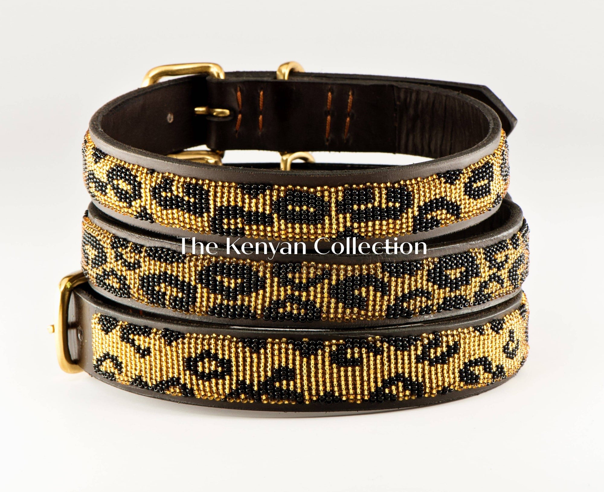 "Leopard" Beaded Dog Collar - Exceptional Equestrian