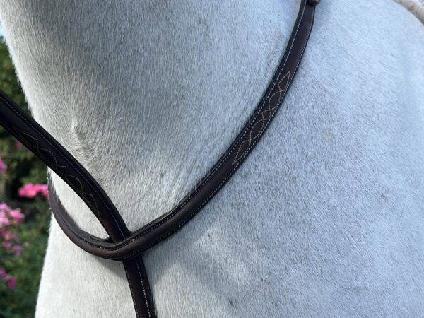 Belle & Bow FANCY STITCH MARTINGALE - Exceptional Equestrian