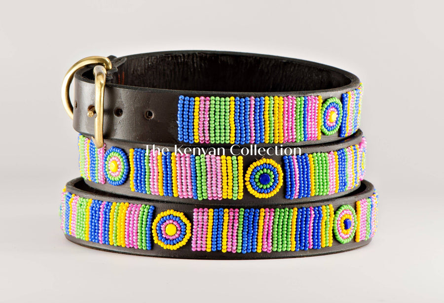 "Meadow" Beaded Dog Collar - Exceptional Equestrian 