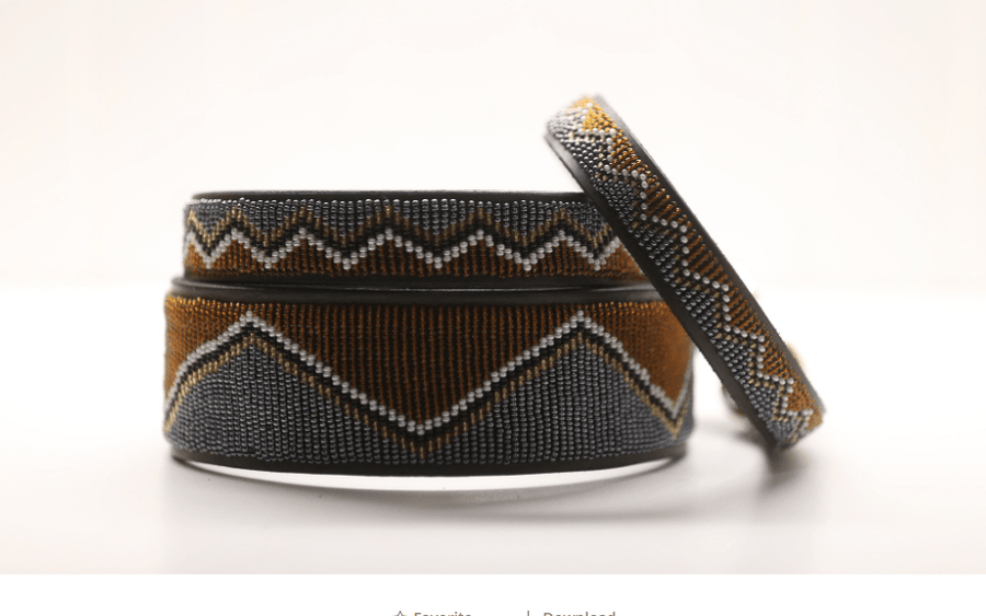 "Nairobi" Beaded Dog Collar - Exceptional Equestrian 