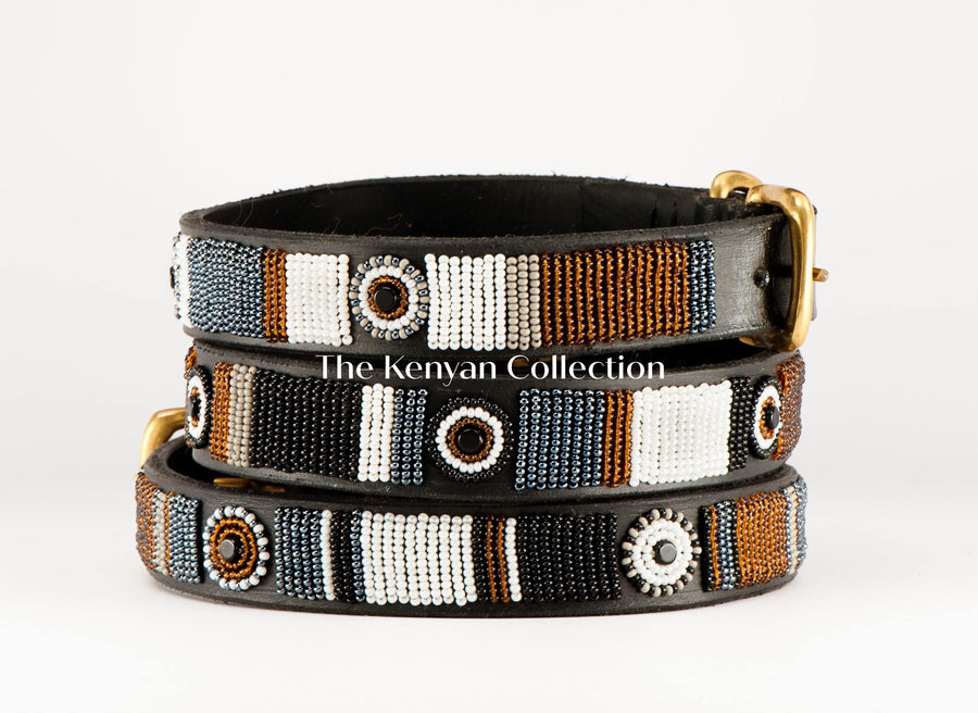 "Oryx" Beaded Dog Collar - Exceptional Equestrian 