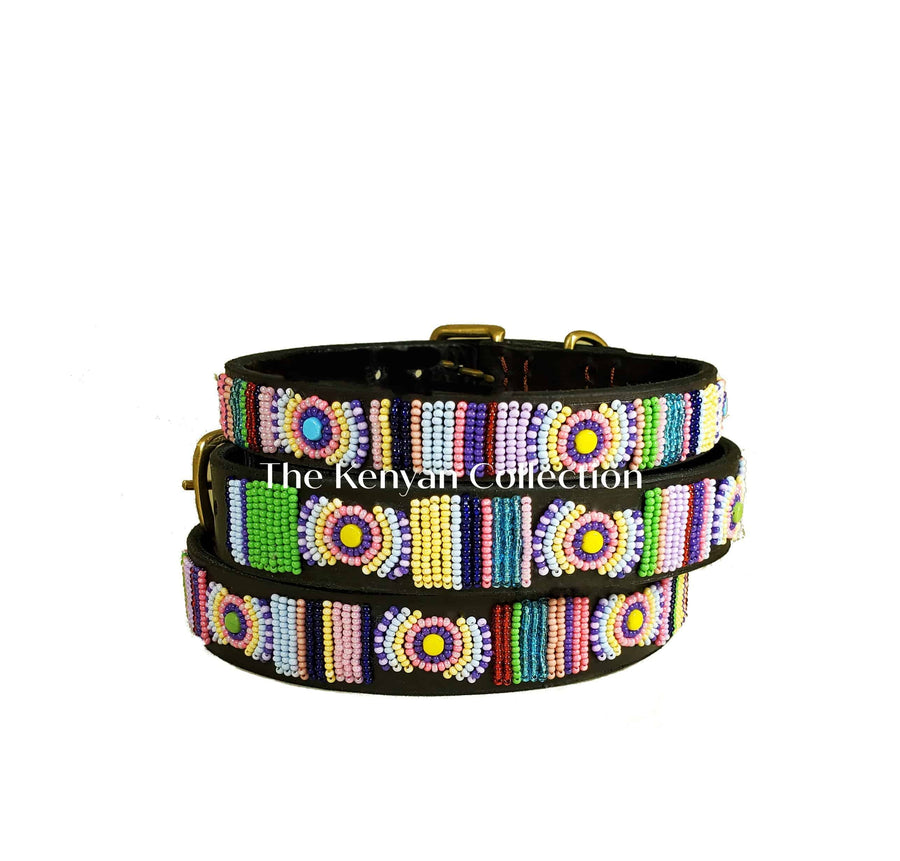 "Posey" Beaded Dog Collar - Exceptional Equestrian 