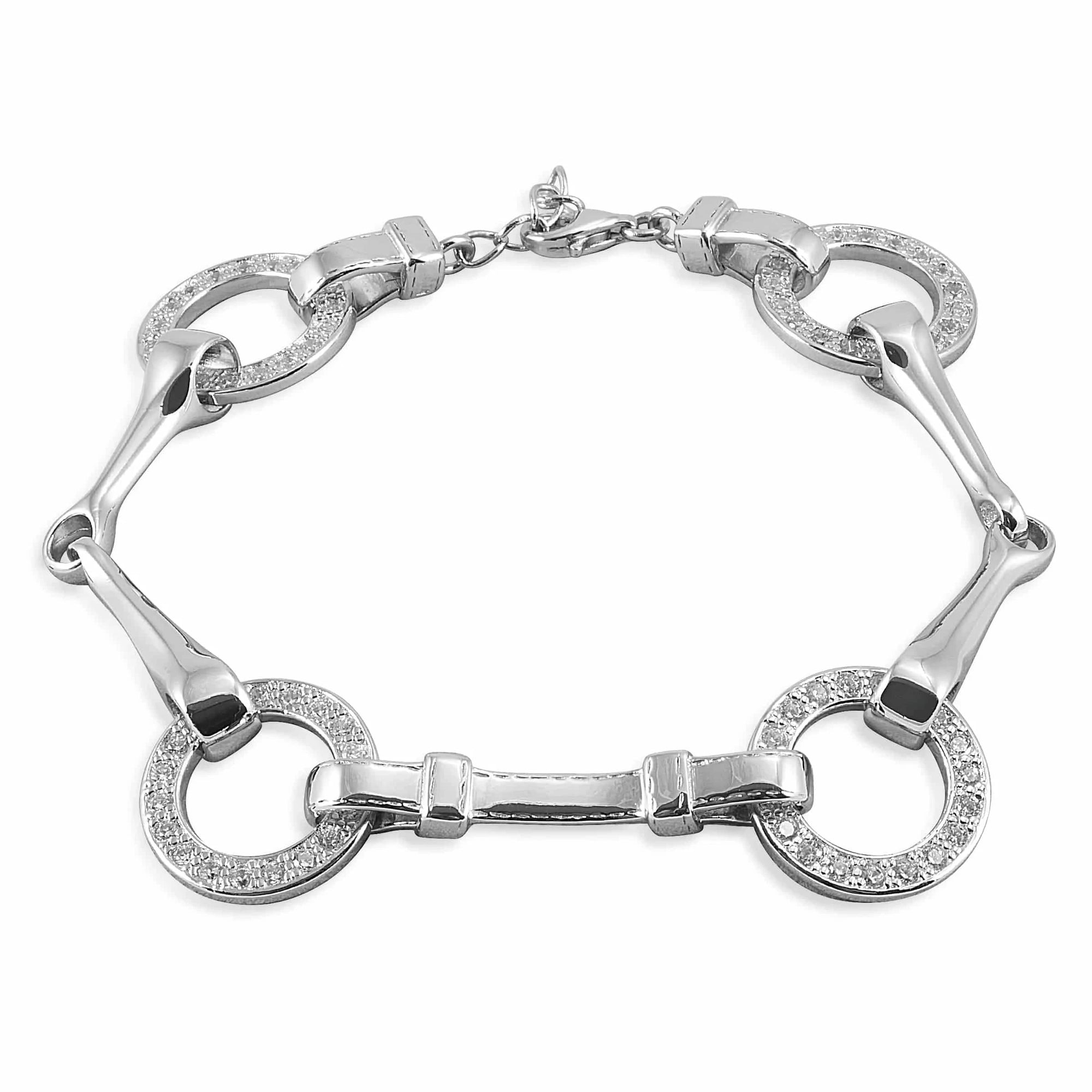 KELLY HERD SNAFFLE BIT BRACELET - STERLING SILVER - Exceptional Equestrian