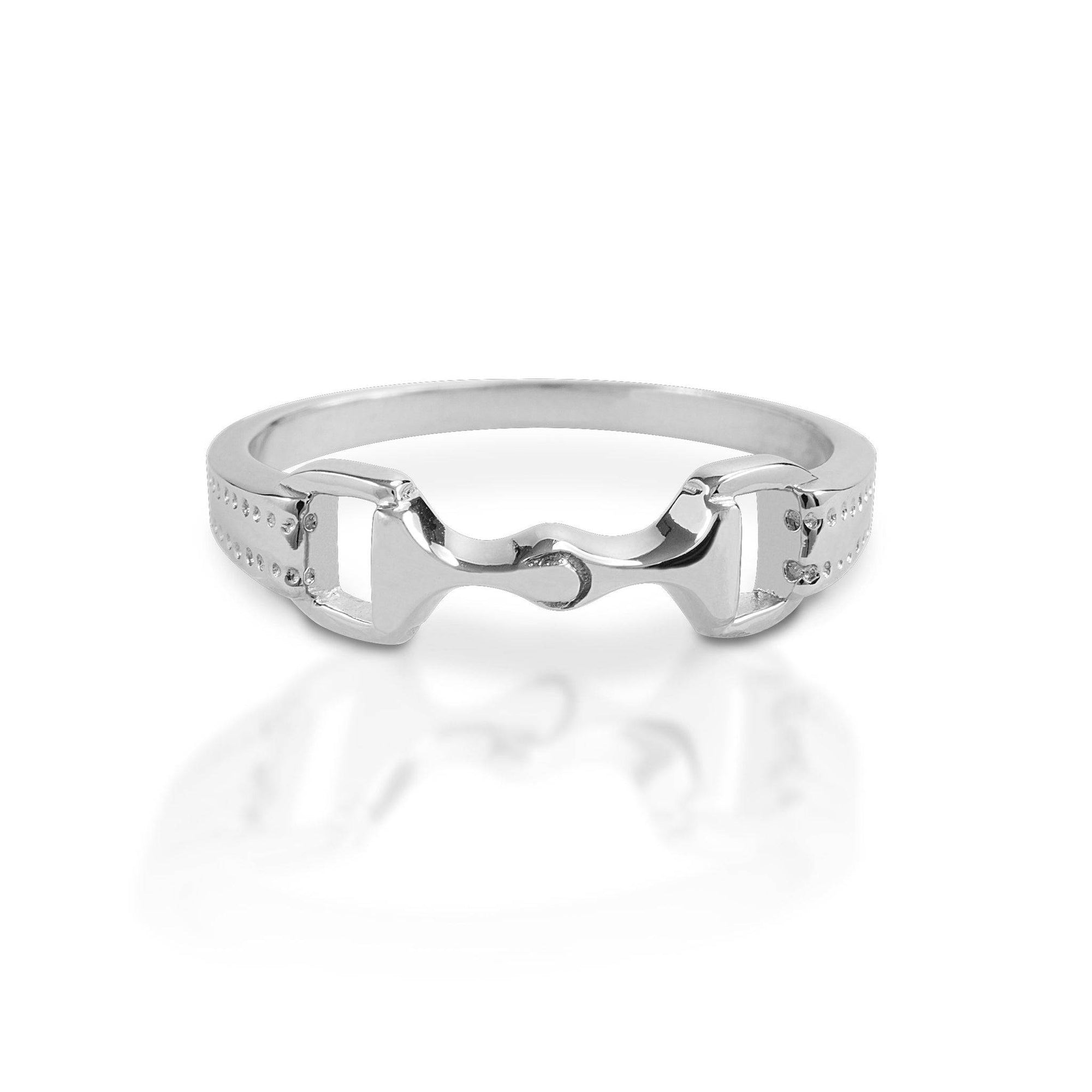 Kelly Herd 6mm Bit Ring - Sterling Silver - Exceptional Equestrian
