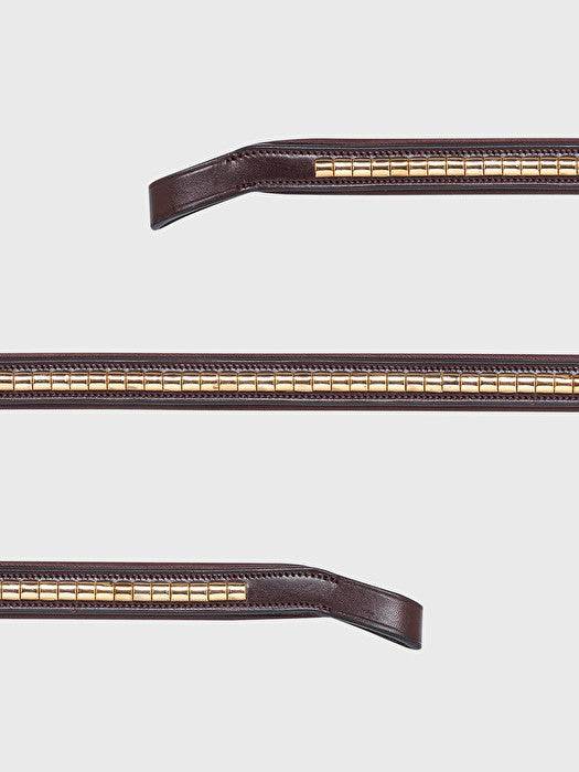 Equiline Browband w/ Gold Clincher - Exceptional Equestrian