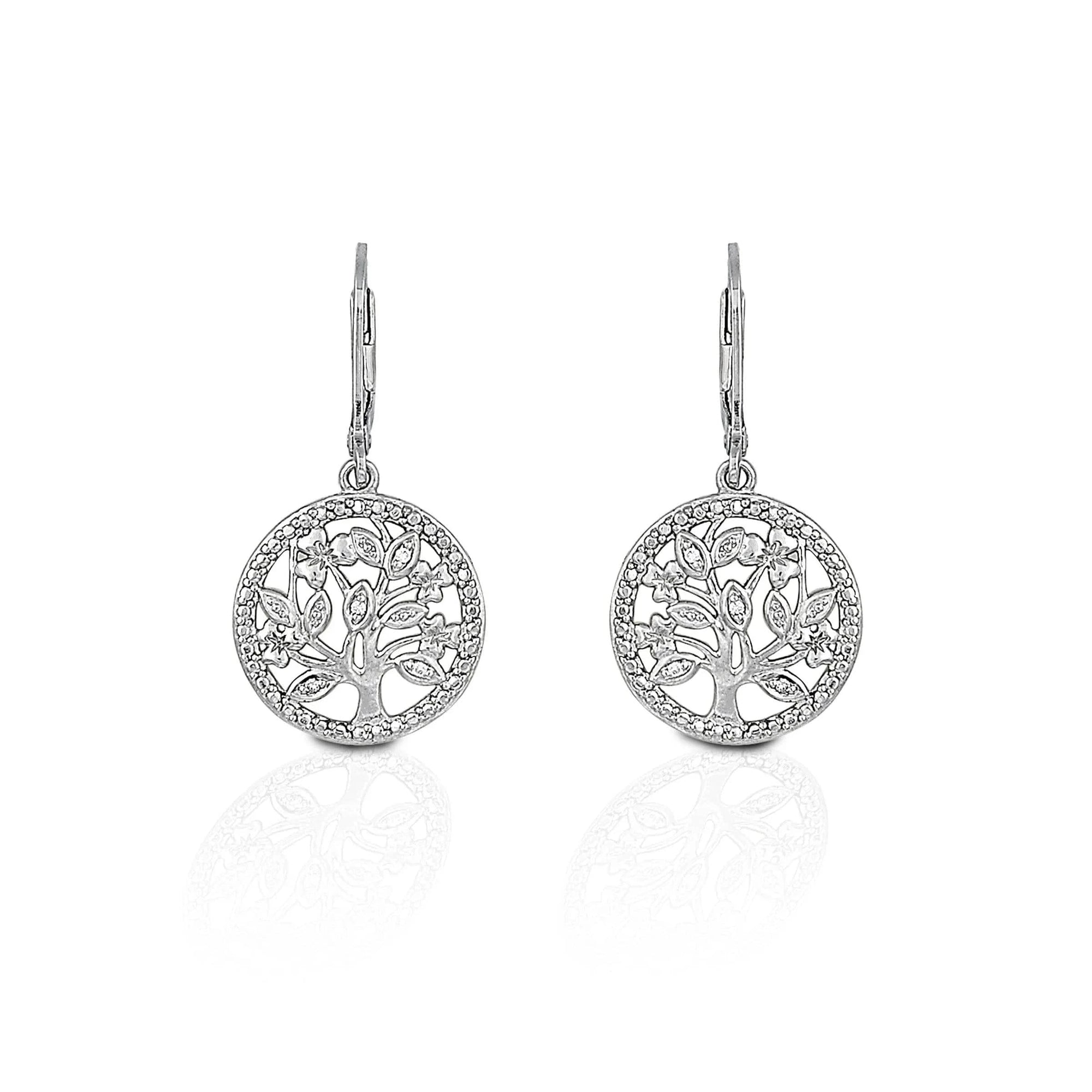 KELLY HERD CIRCLE TREE EARRING - STERLING SILVER - Exceptional Equestrian