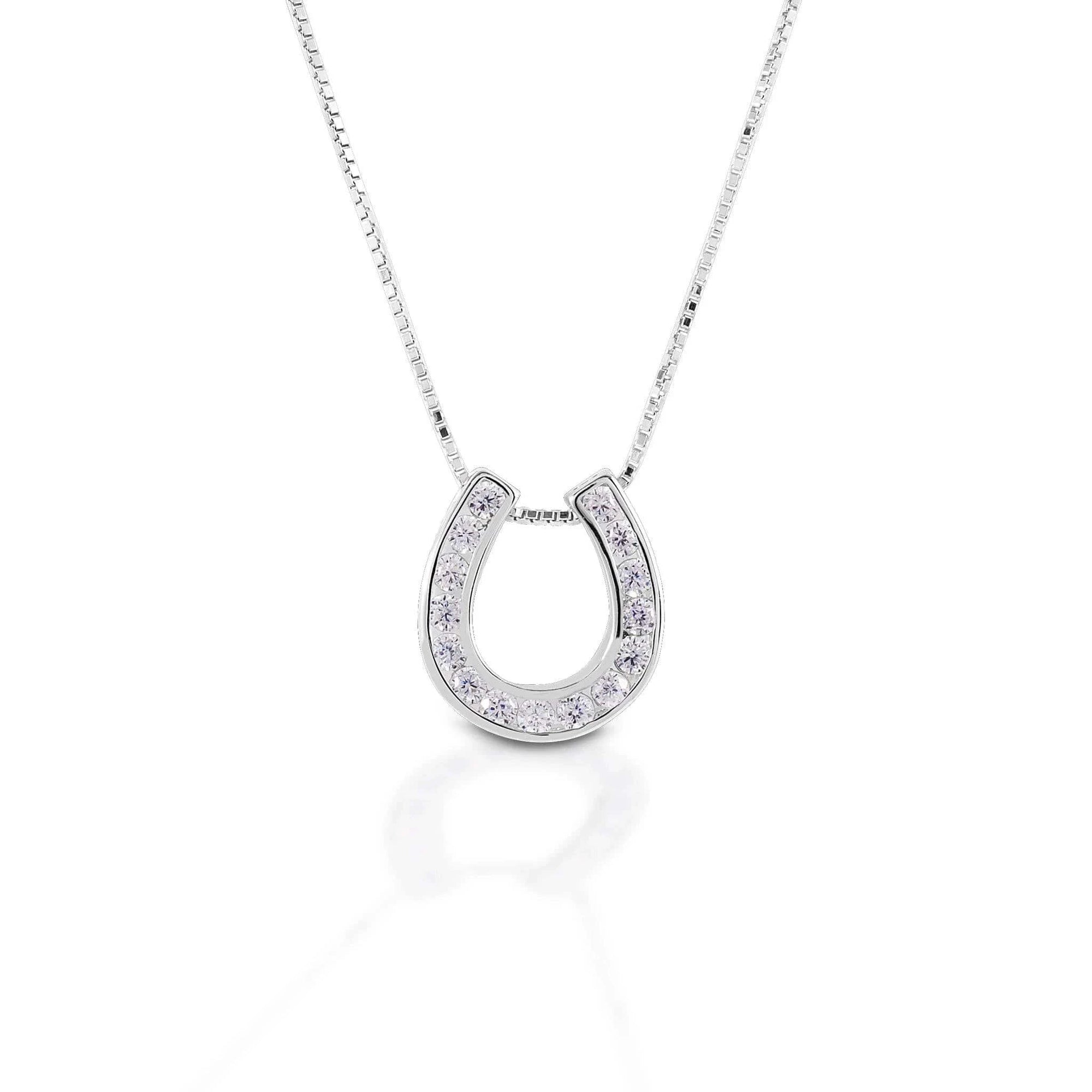 KELLY HERD SINGLE HORSESHOE NECKLACE - STERLING SILVER - Exceptional Equestrian