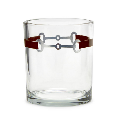 Two's Company Just a Bit Set of 4 Double Old Fashion Glasses in Gift Box