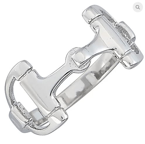 AWST Intl Sterling Silver D-Bit Snaffle Ring - BIG RINGS - Exceptional Equestrian