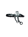JUMP'IN Small Flat Cheek Leather Hackamore Bit - One Size