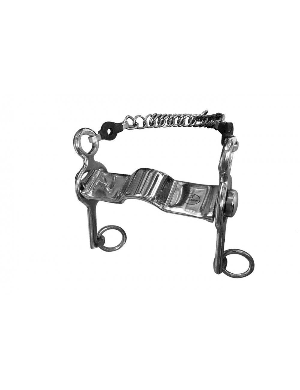 JUMP'IN  Small Cheek Flat Reclining Pelham Bit - Exceptional Equestrian