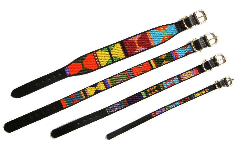 "Hippo Circus" Beaded Dog Collar