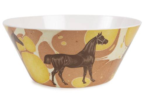 ThomasPaul - EQUUS MELAMINE LARGE SERVING BOWL - Exceptional Equestrian