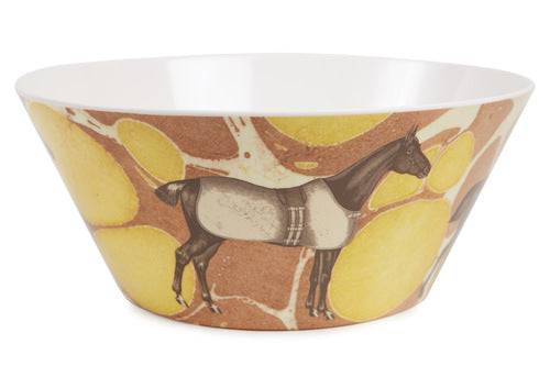 ThomasPaul - EQUUS MELAMINE LARGE SERVING BOWL - Exceptional Equestrian
