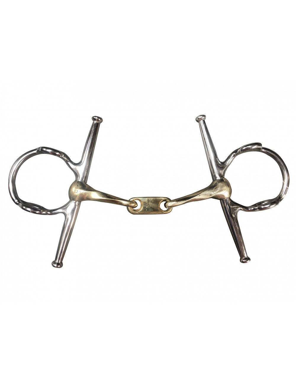 JUMP'IN Twisted Full Cheek Gag Bit w/ a Flat - Exceptional Equestrian
