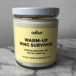 Heels Down - Warm Up Ring Survivor Candle