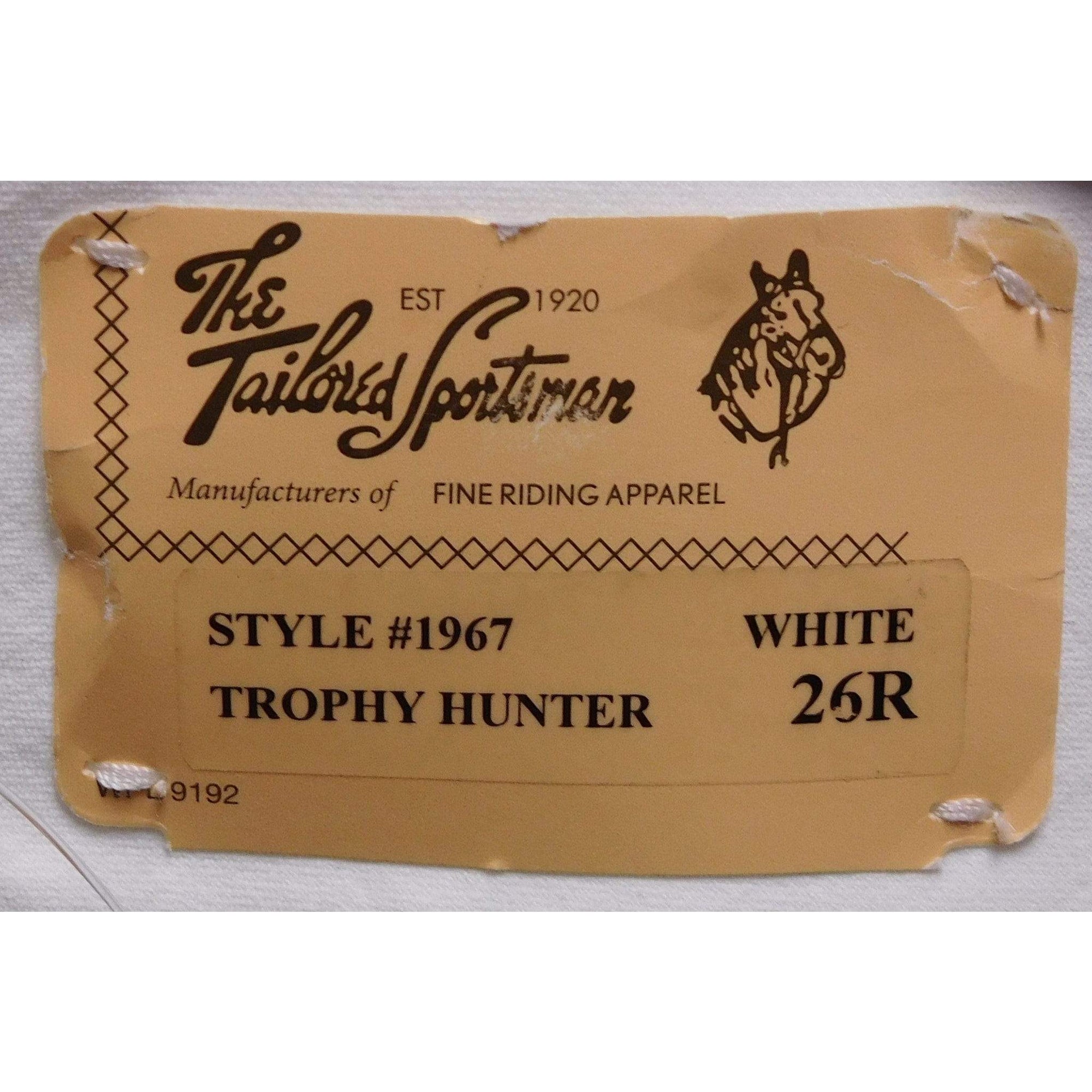 TS 1967 White Low Rise Front Zip Breech - Exceptional Equestrian