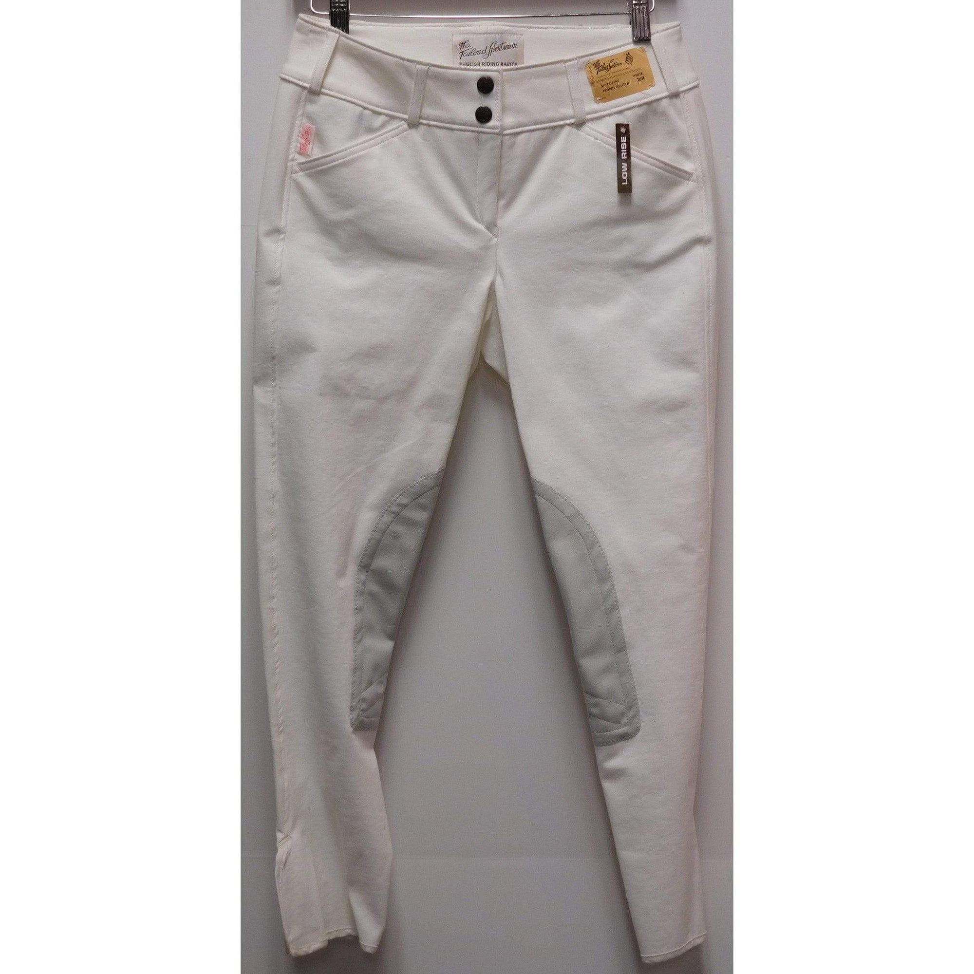 TS 1967 White Low Rise Front Zip Breech - Exceptional Equestrian