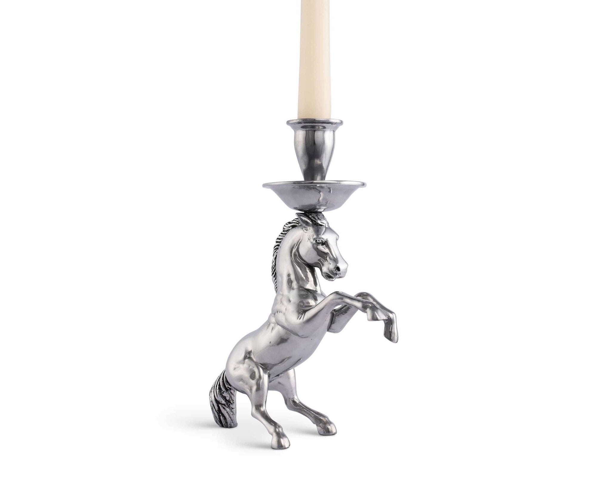 Arthur Court - Rearing Horse Candlestick - Exceptional Equestrian