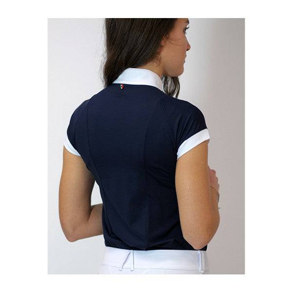 ForHorses Aria Show Shirt Navy - ALL SALES FINAL - Exceptional Equestrian
