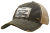 Vintage Life - In My Defense I Was Left Unsupervised Distressed Trucker Cap