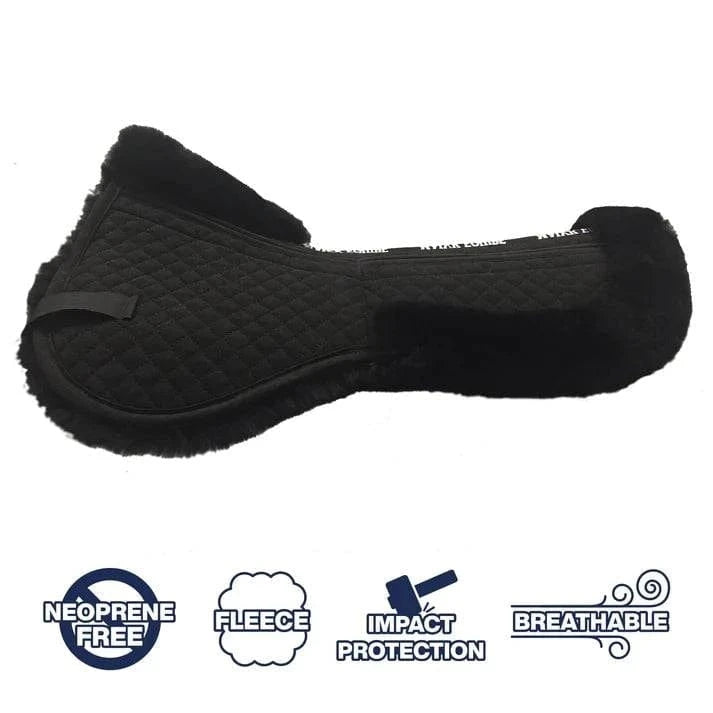 Majyk Equipe Ergonomics Full Fleece Half Pad with Impact Protection Shims - Exceptional Equestrian