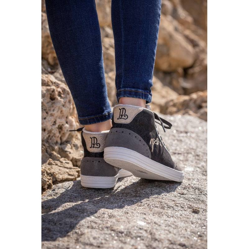 Pénélope - High Jupiter Sneakers - Black & Grey - Exceptional Equestrian