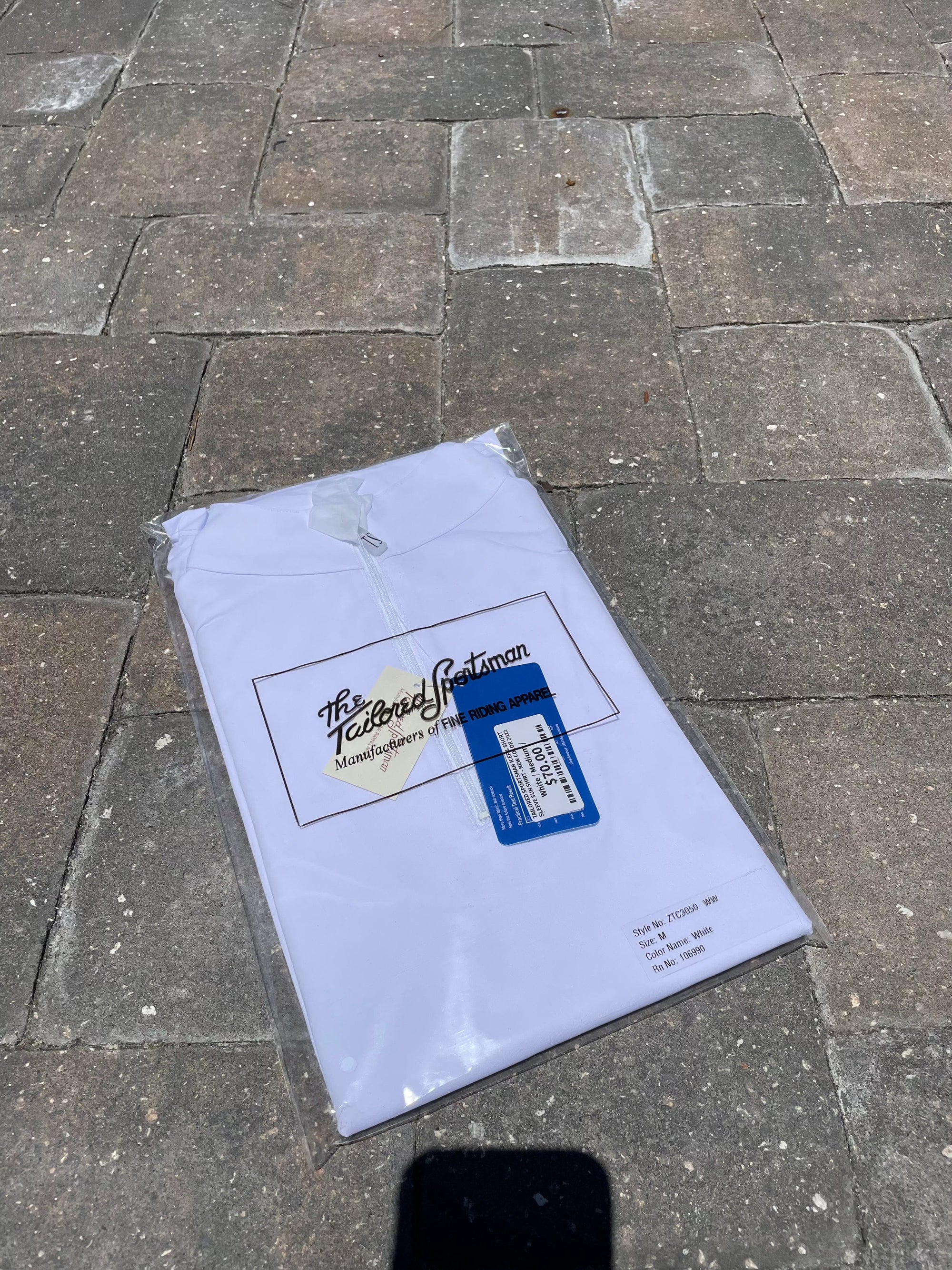 Tailored Sportsman IceFil SHORT Sleeve Sun Shirt - White - Exceptional Equestrian