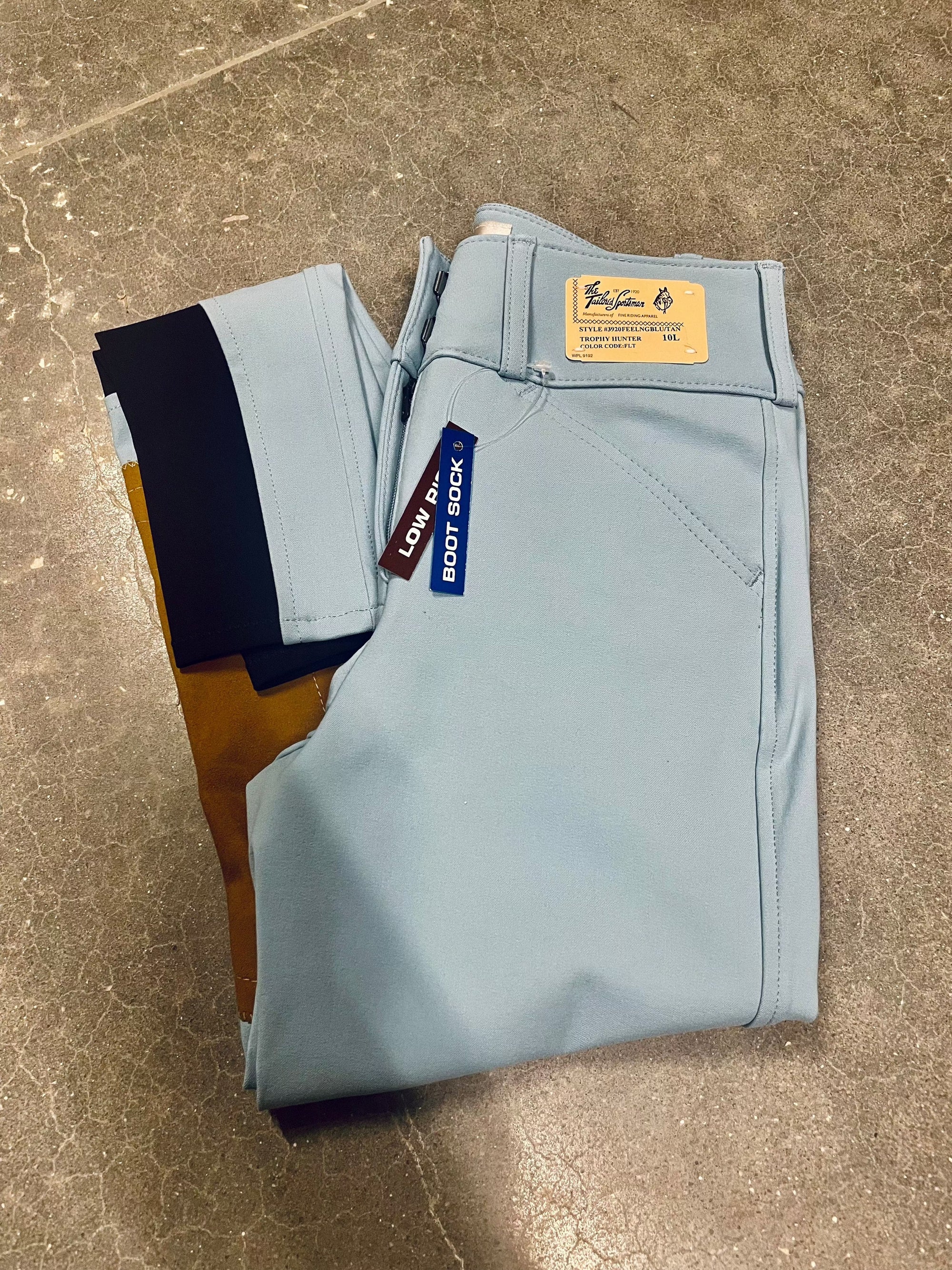 Tailored Sportsman 3920 Girls Bootsock FZ - FeelingBlue/Tan - Exceptional Equestrian