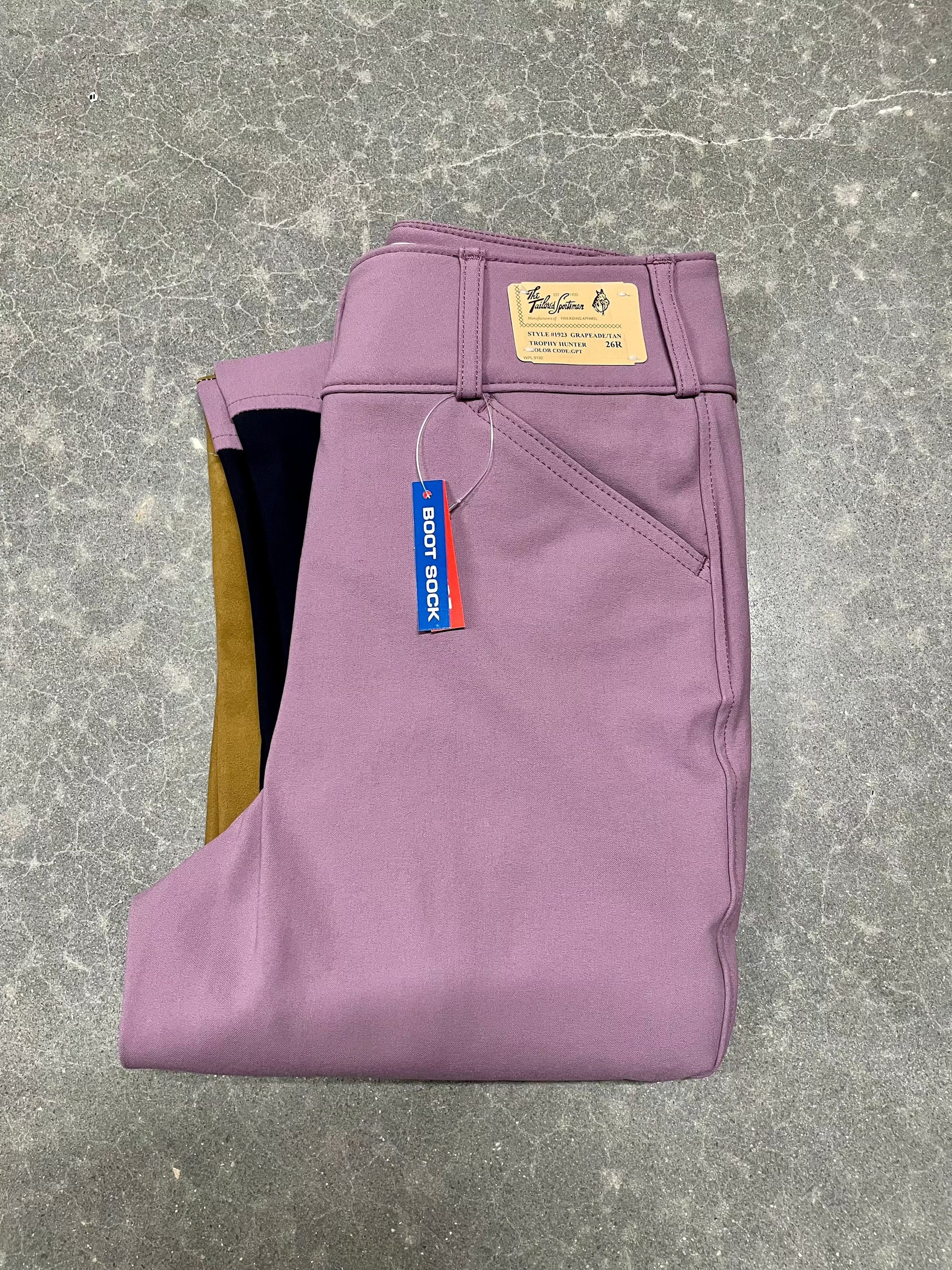 Tailored Sportsman 1923 Women's MR FZ Bootsock - Grapeade/Tan - Exceptional Equestrian