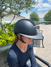 Exclusive Samshield Miss Shield Helmet with Crystal Fine Medley - Jet Black