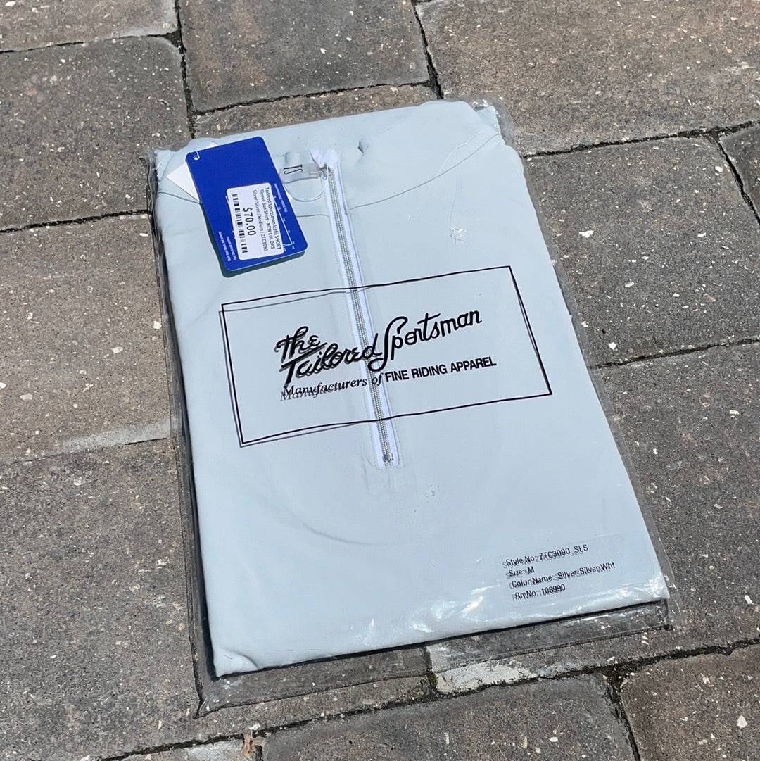 Tailored Sportsman Icefil Sunshirt SHORT Sleeve - Silver - Exceptional Equestrian