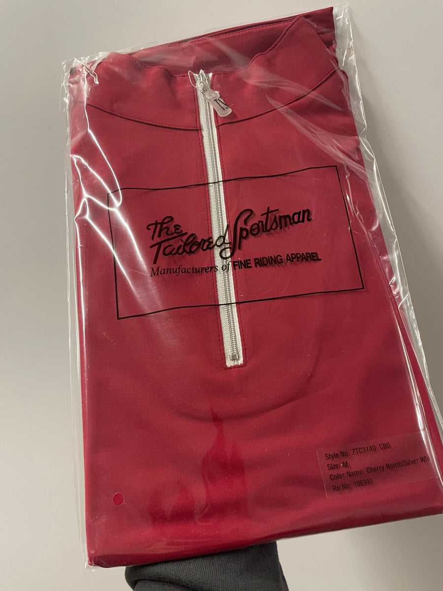 Tailored Sportsman Icefil Sunshirt SHORT Sleeve - Cherry Bomb