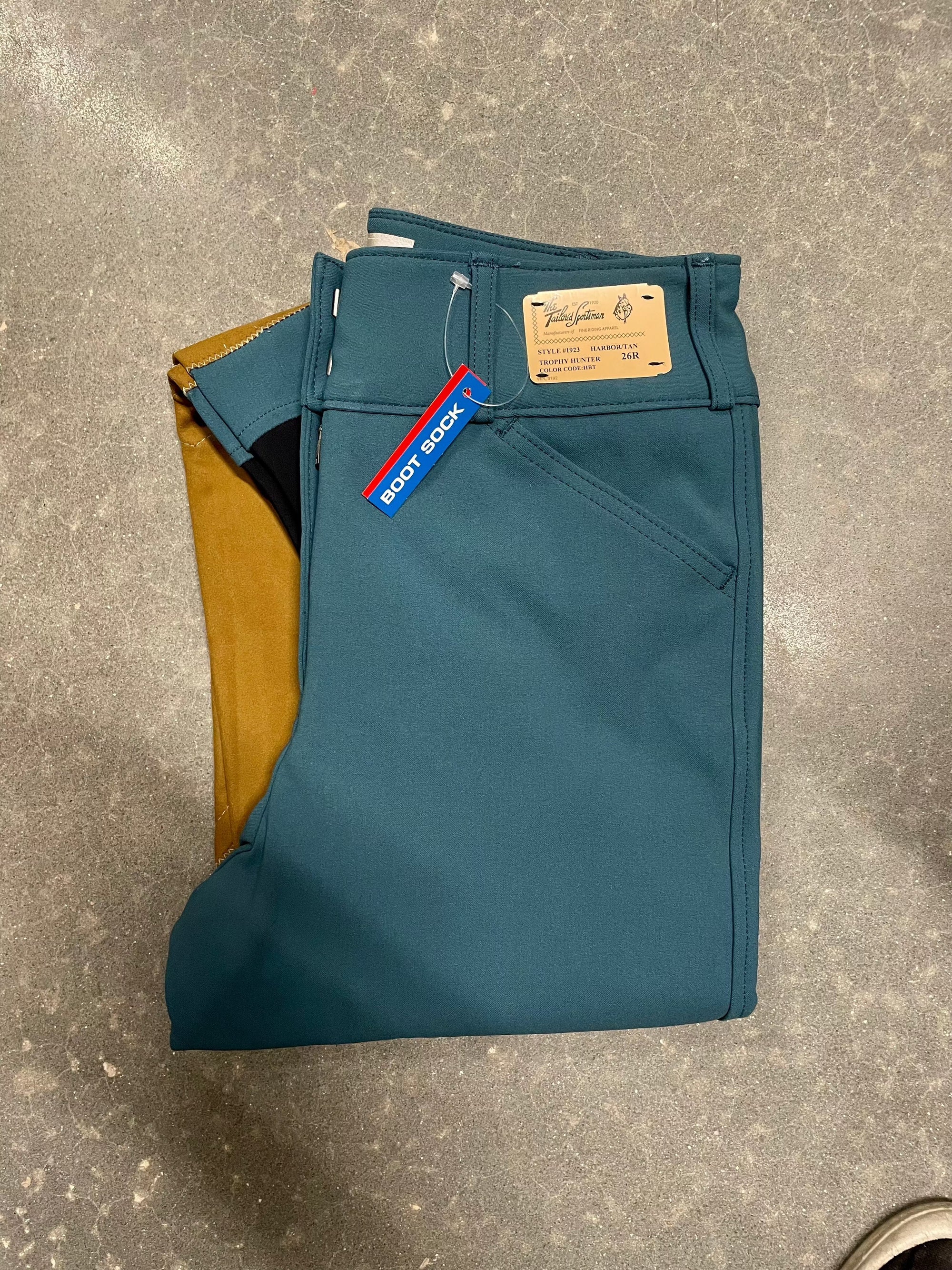 Tailored Sportsman 1923 Women's MR FZ Bootsock - Harbor/Tan - Exceptional Equestrian