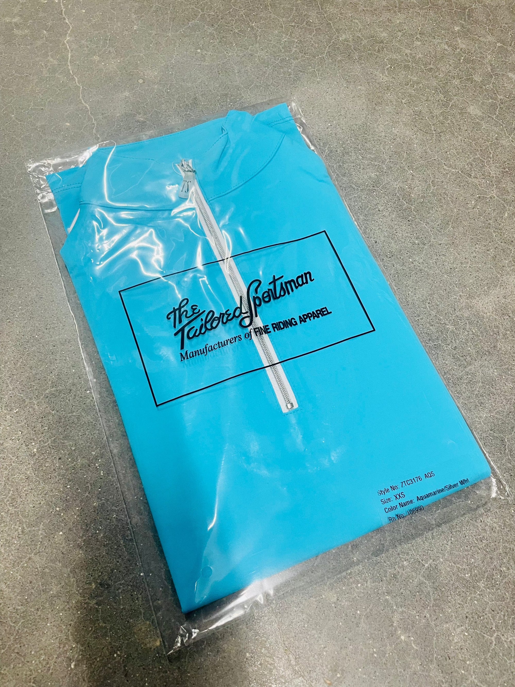 Tailored Sportsman Icefil Sunshirt SHORT Sleeve - Aquamarine - Exceptional Equestrian