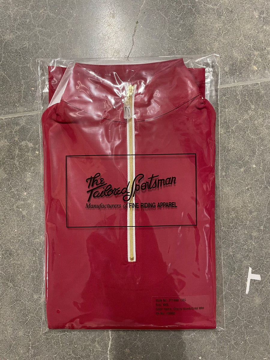 Tailored Sportsman Icefil Sunshirt SHORT Sleeve - Cherry Bomb - Exceptional Equestrian 