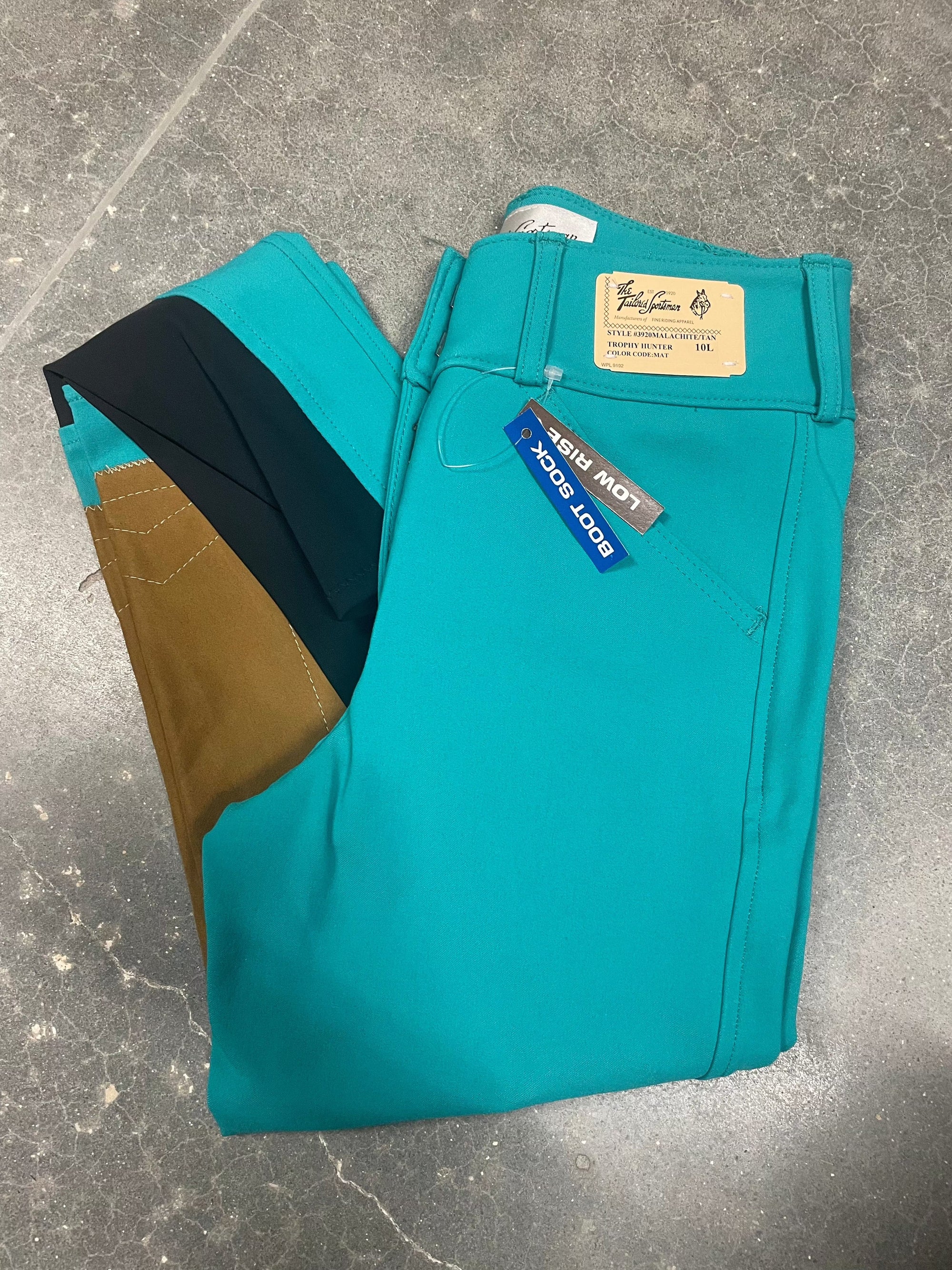 Tailored Sportsman 3920 Girls Bootsock FZ - Malachite/Tan - Exceptional Equestrian