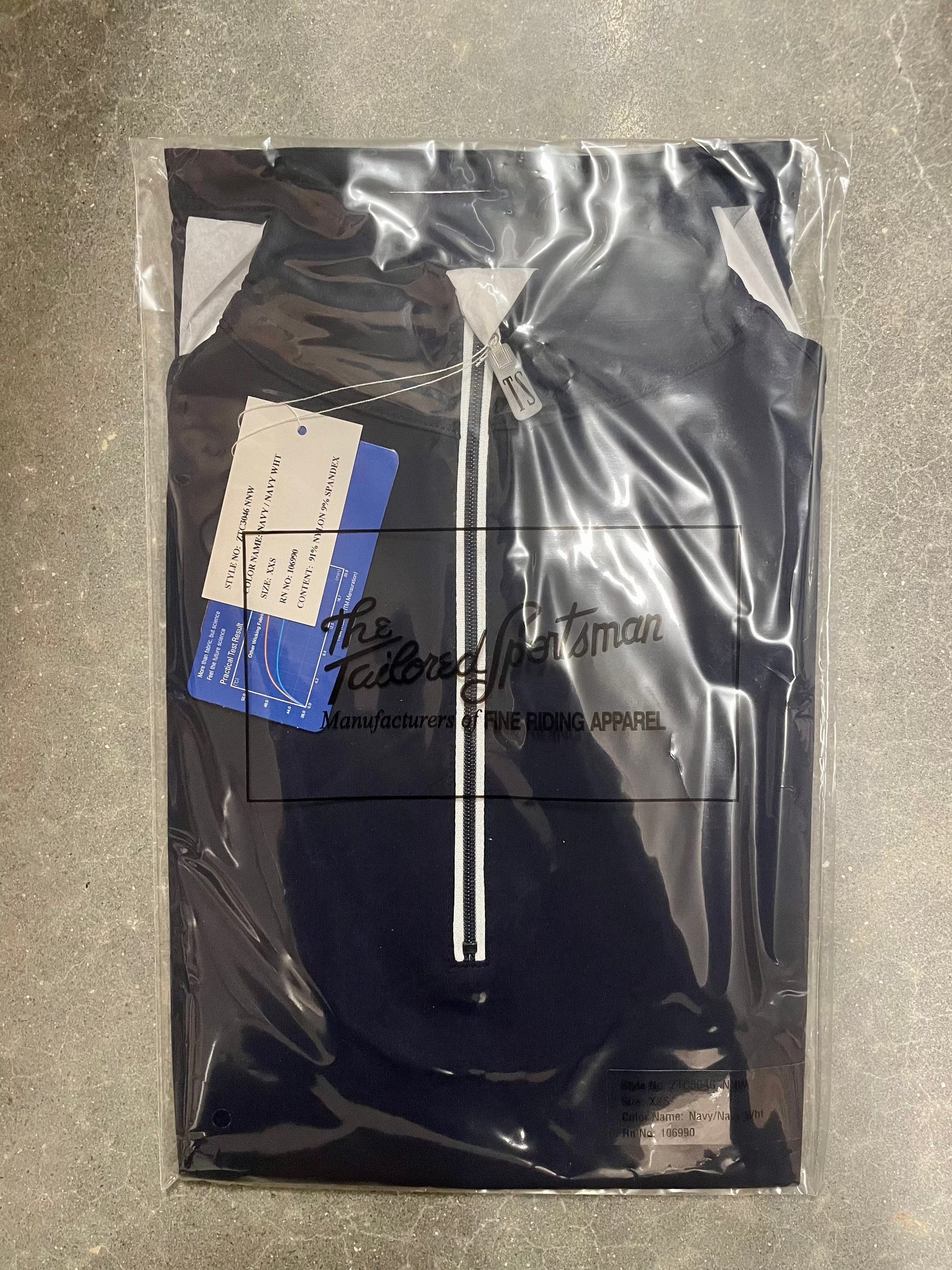 Tailored Sportsman Icefil Sunshirt SHORT Sleeve - Navy - Exceptional Equestrian