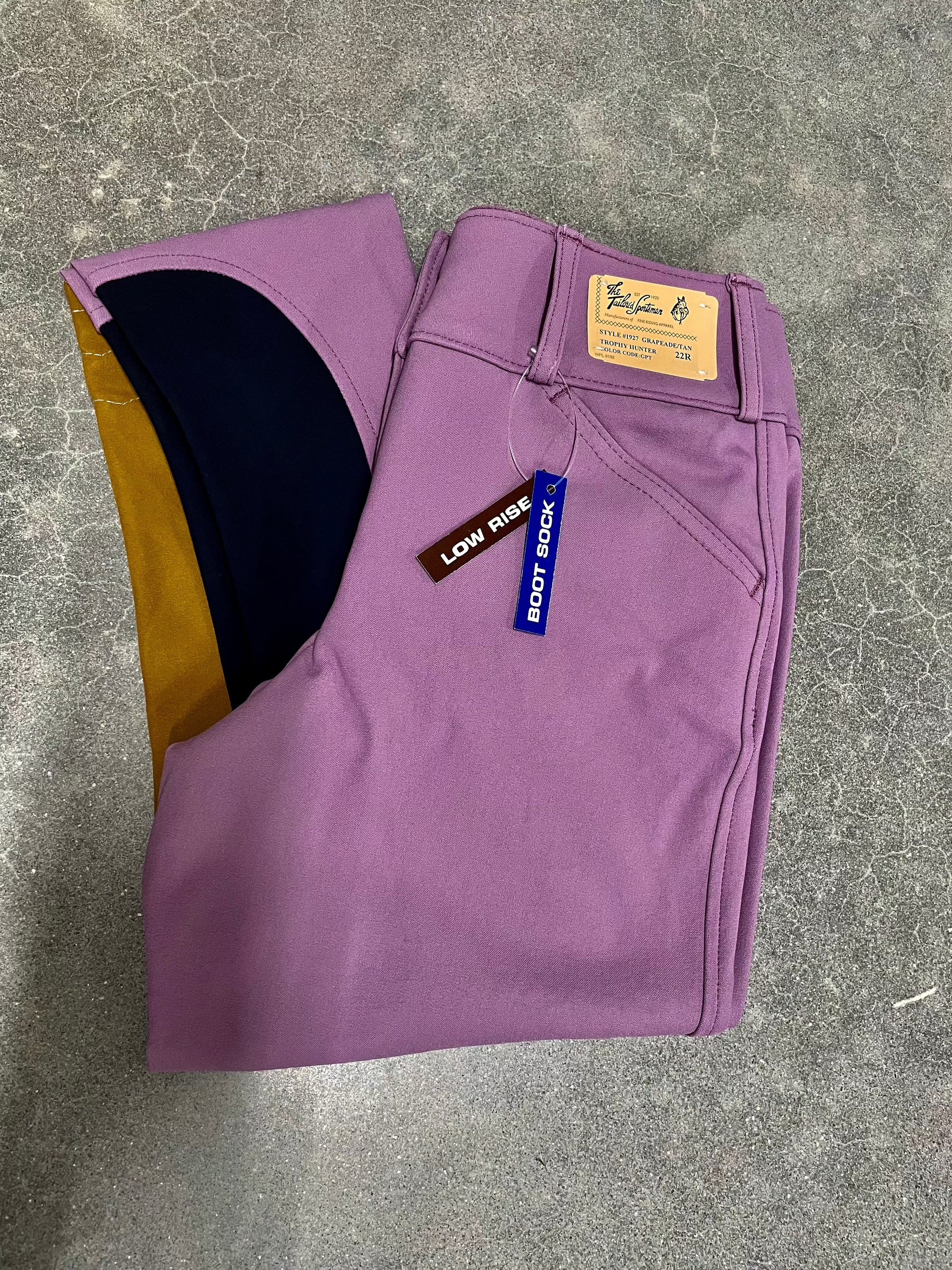 Tailored Sportsman 1927 LR FZ  Bootsock - Grapeade/Tan - Exceptional Equestrian