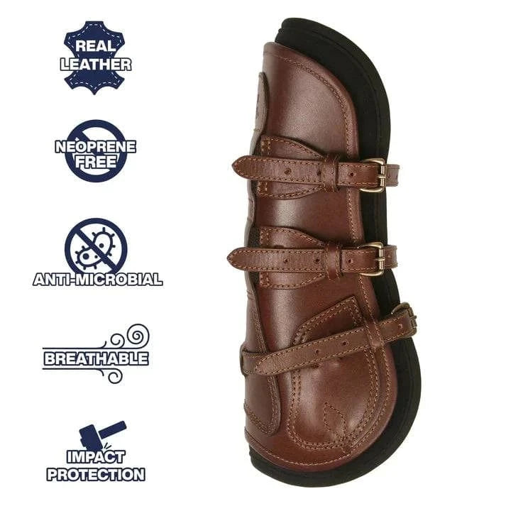 Majyk Equipe Leather Jumper or Equitation TENDON  Boot with Buckle Closures - Exceptional Equestrian 