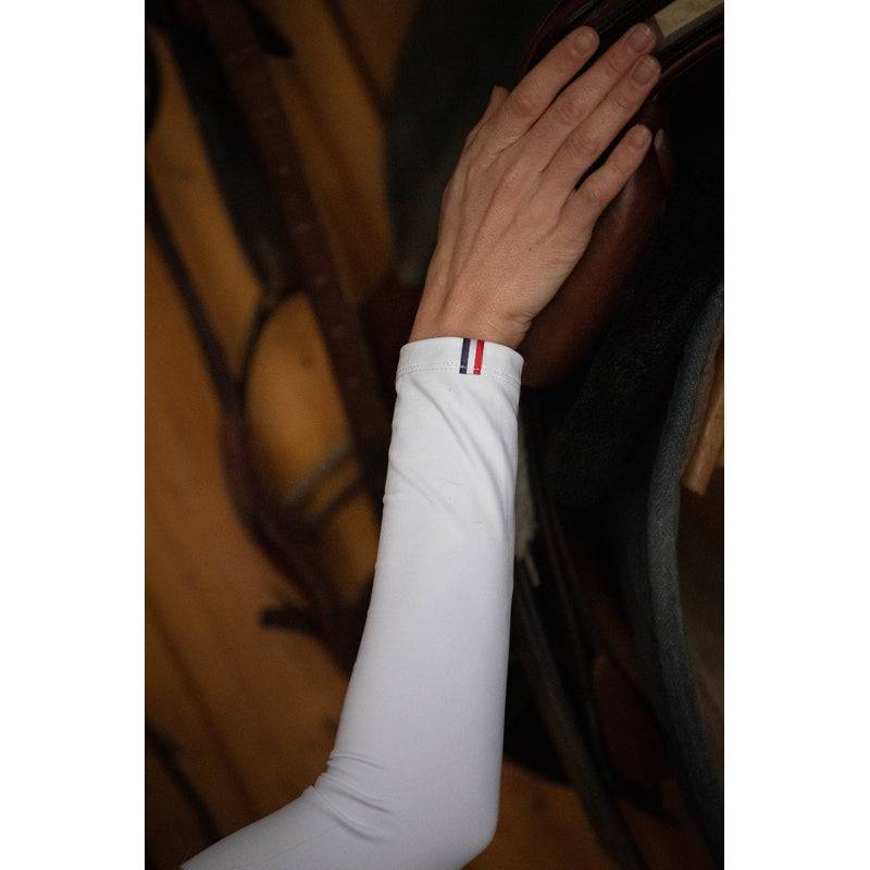 Pénélope - Bruges Competition Polo Shirt - White & French Braid - Exceptional Equestrian