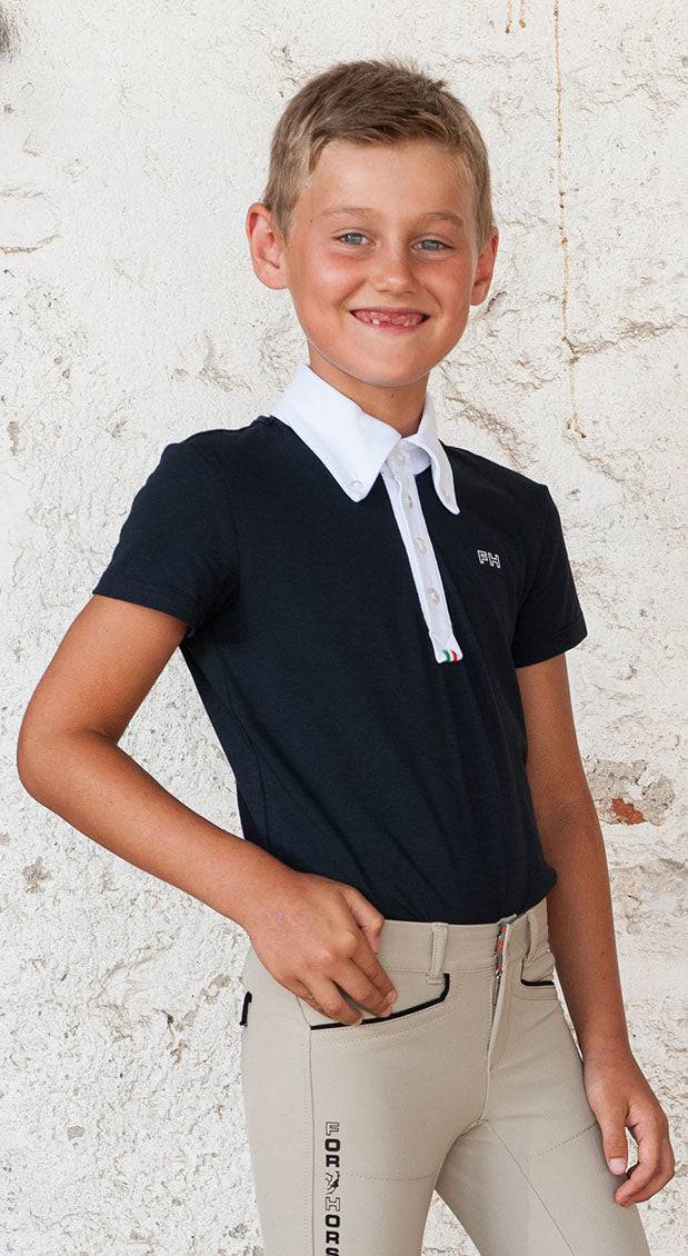 ForHorses Toby Boy's Short Sleeve Show Shirt - Exceptional Equestrian