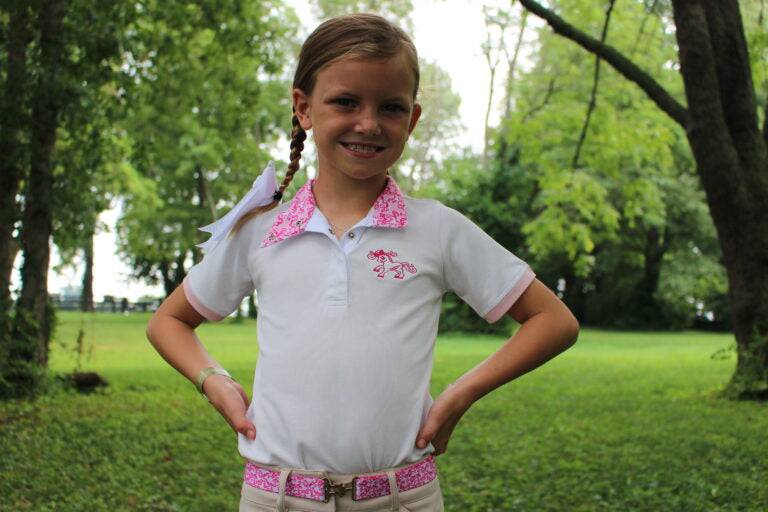 Belle & Bow Short Sleeve Pink Belles Sunshirt - Exceptional Equestrian